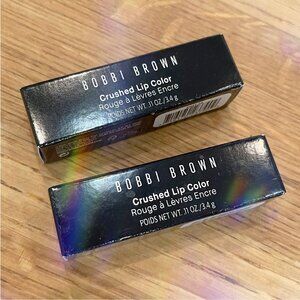 Bobbi Brown Crushed Lip Colour Lipsticks- Blush / Italian Rose Set of 2! *BNIB*